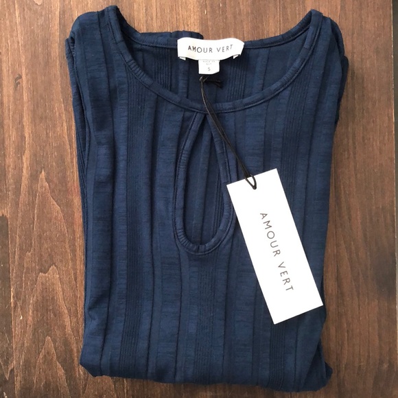 Amour Vert Sweaters - New Amour Vert Ribbed Sweater
